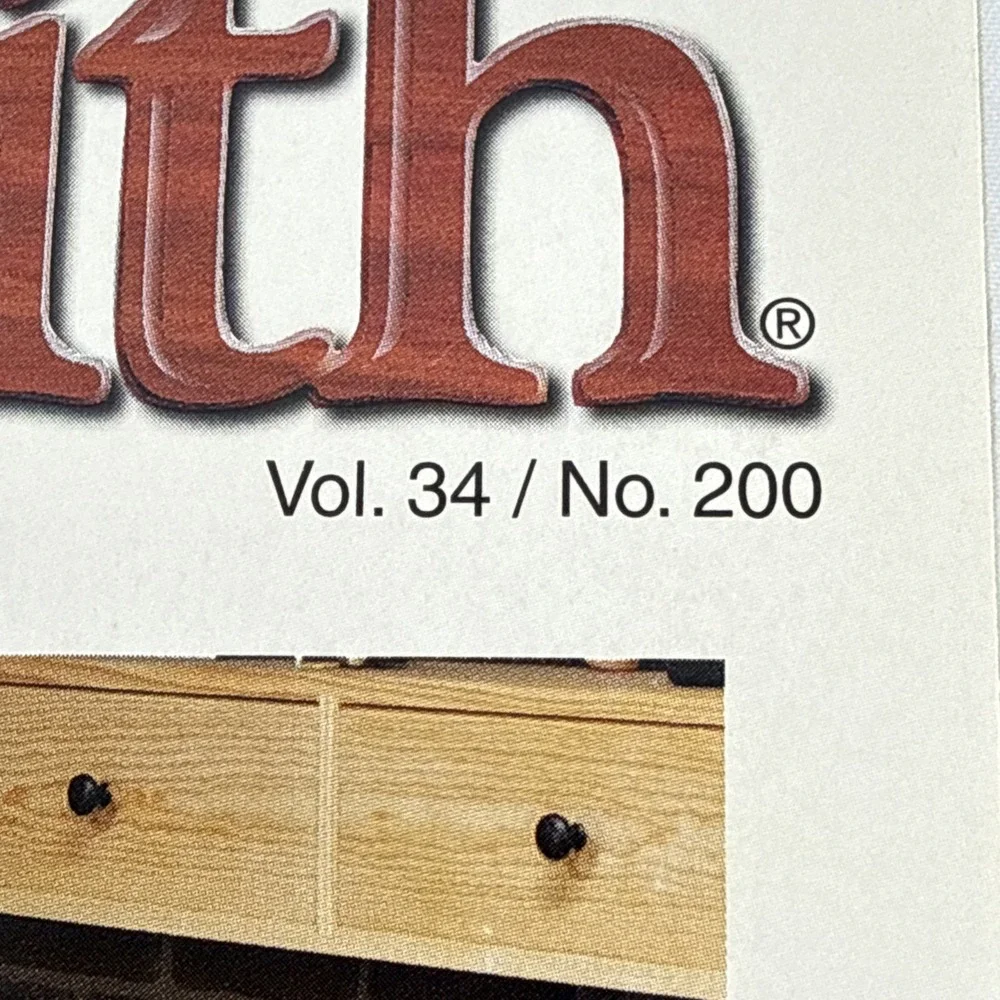WOODSMITH Vol. 34 Issue 200 - HEIRLOOM WORKBENCH, CUTTING BOARD, CUTTING BOARD
